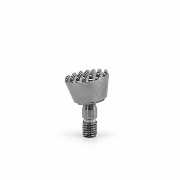 Поворотная рифлёная насадка PDR INOX из нержавеющей стали с резьбой M8