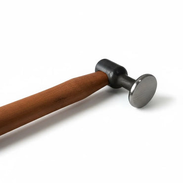 Стальной рихтовочный молоток PDR INOX Model 10 с деревянной рукояткой