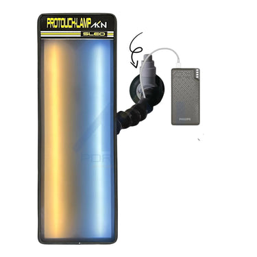 Compact Dual-LED PDR Inspection Light – 45cm, Adjustable Brightness, Magnetic/Suction Base