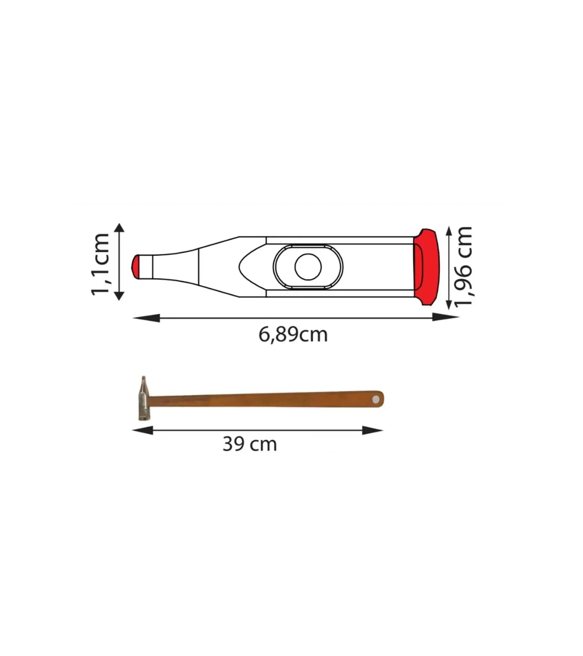 PDR INOX dotted face hammer blending a panel edge