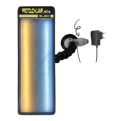 Compact 45x13cm dual-LED PDR inspection light by PDR INOX