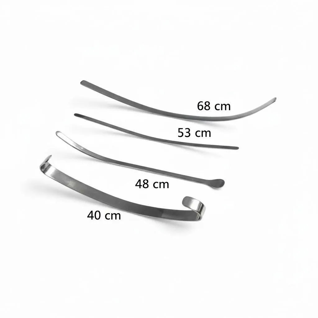 Close-up of the varying tip styles on the mixed model PDR rods