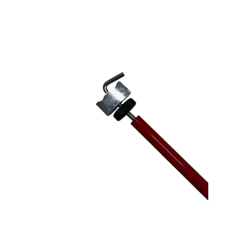 Close-up of the adjustable movable head on the compact door stabilizer