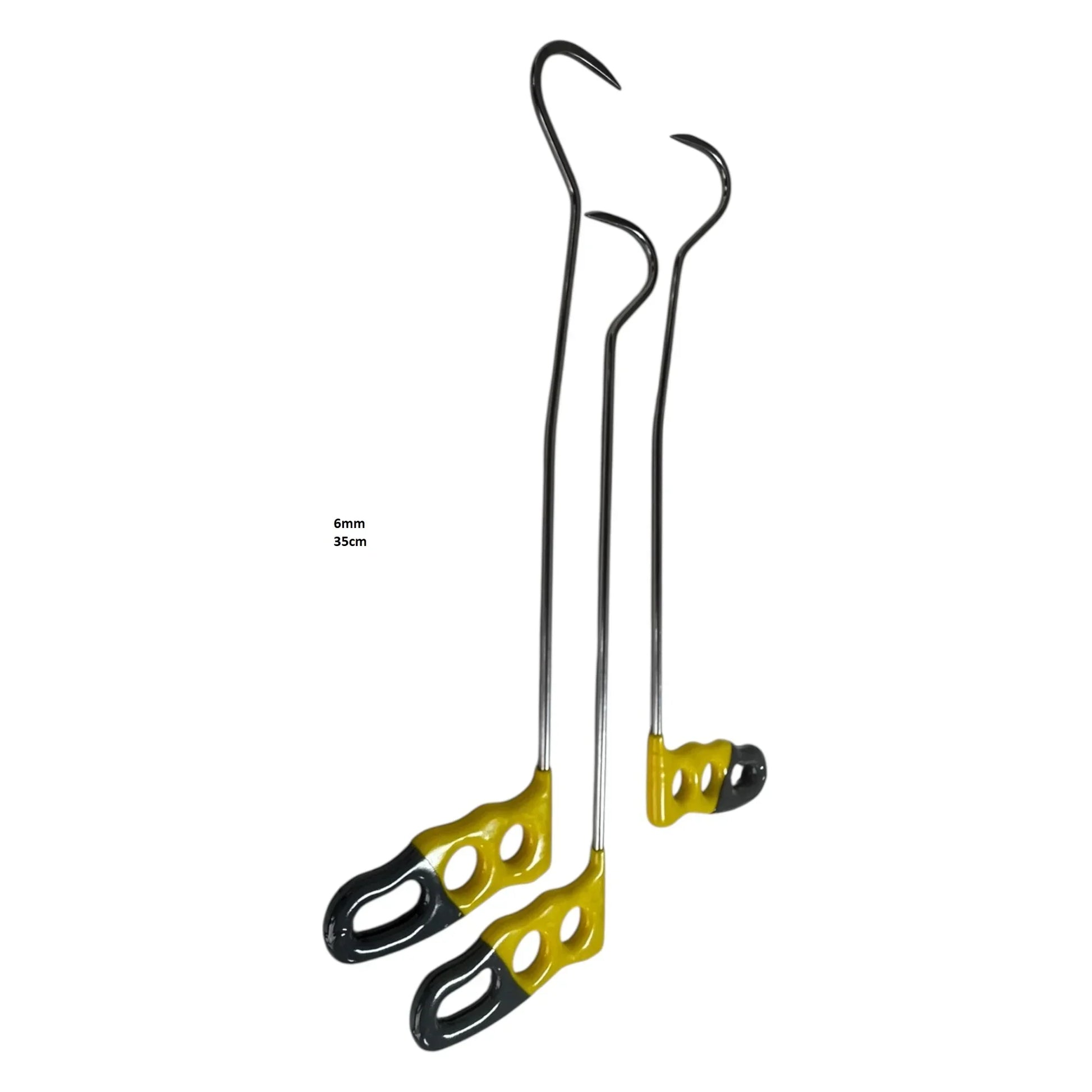Detailed view of the custom-forged tips on the PDR rods