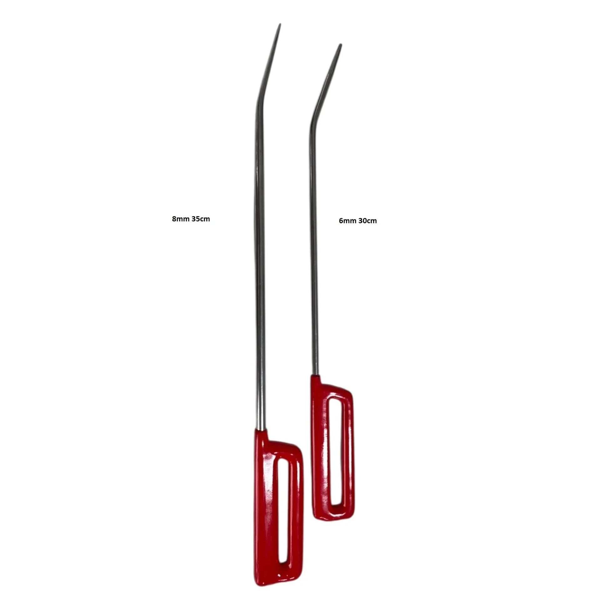 Ergonomic grip details on the handmade PDR INOX tools