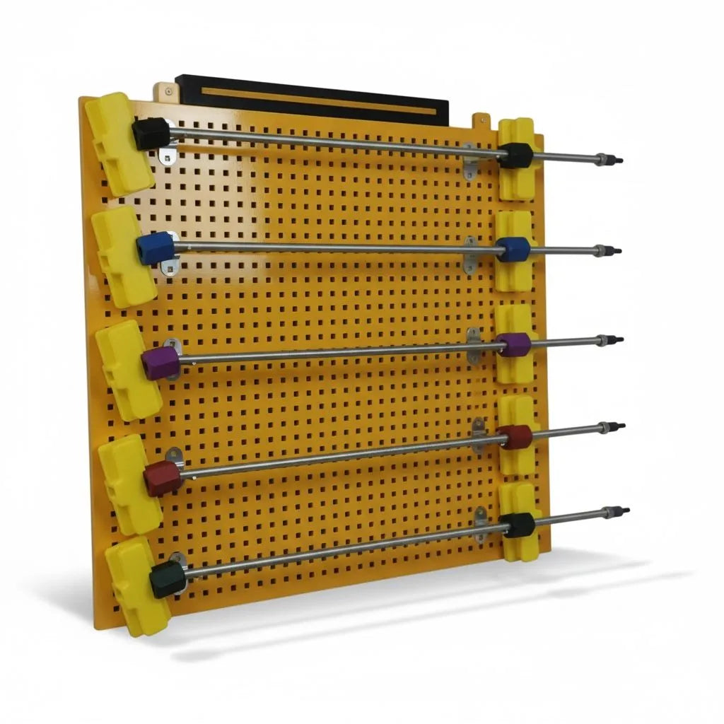 Close-up of the movable articulated tensioning head
