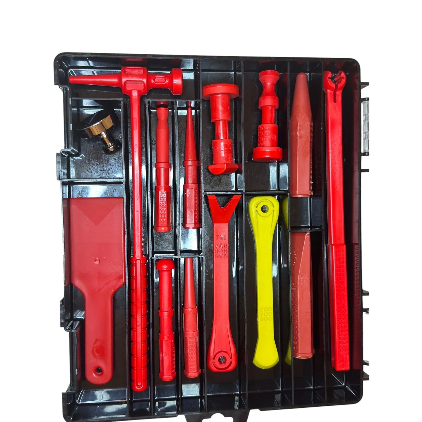 Plastic dent repair hammer and 10-piece precision bit set by PDR INOX