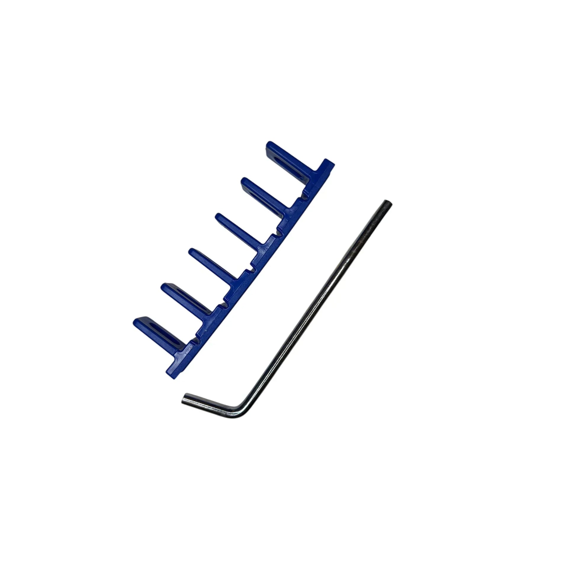 6-piece set of 22.5mm blue rigid V-shape crease glue tabs by PDR INOX