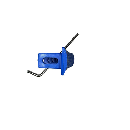 Close-up of the cambered design on the 40mm blue PDR crease tab