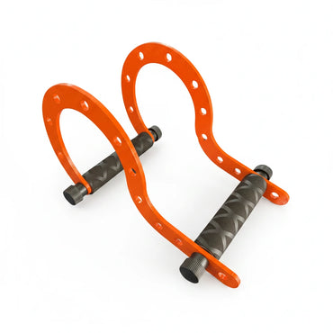 Close-up view of the question mark hook design