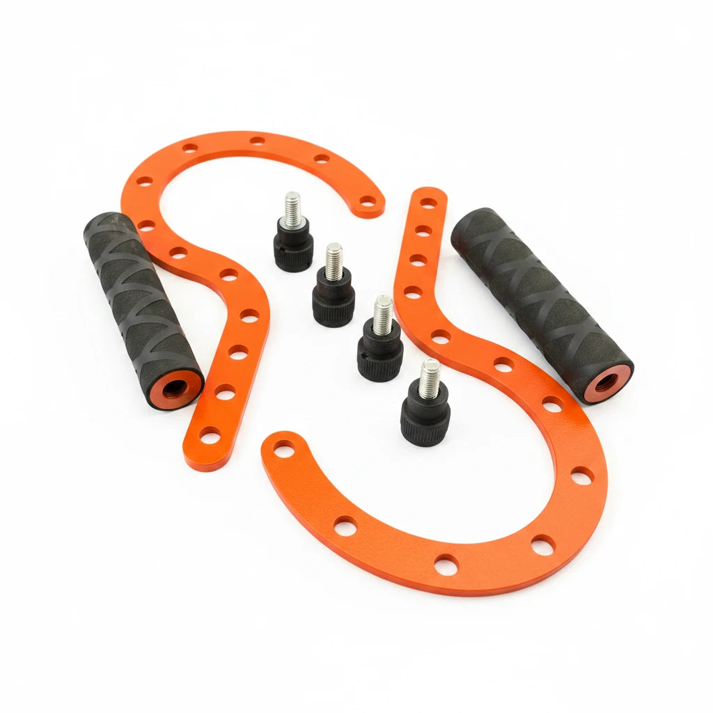 Heavy-duty steel construction of the hanger bracket