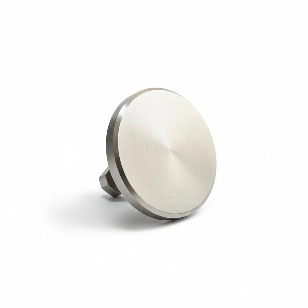 50mm heavy-duty round stainless steel cold glue tab by PDR INOX