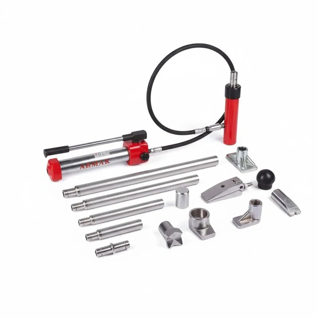 Heavy-duty 10 ton hydraulic pump and attachments
