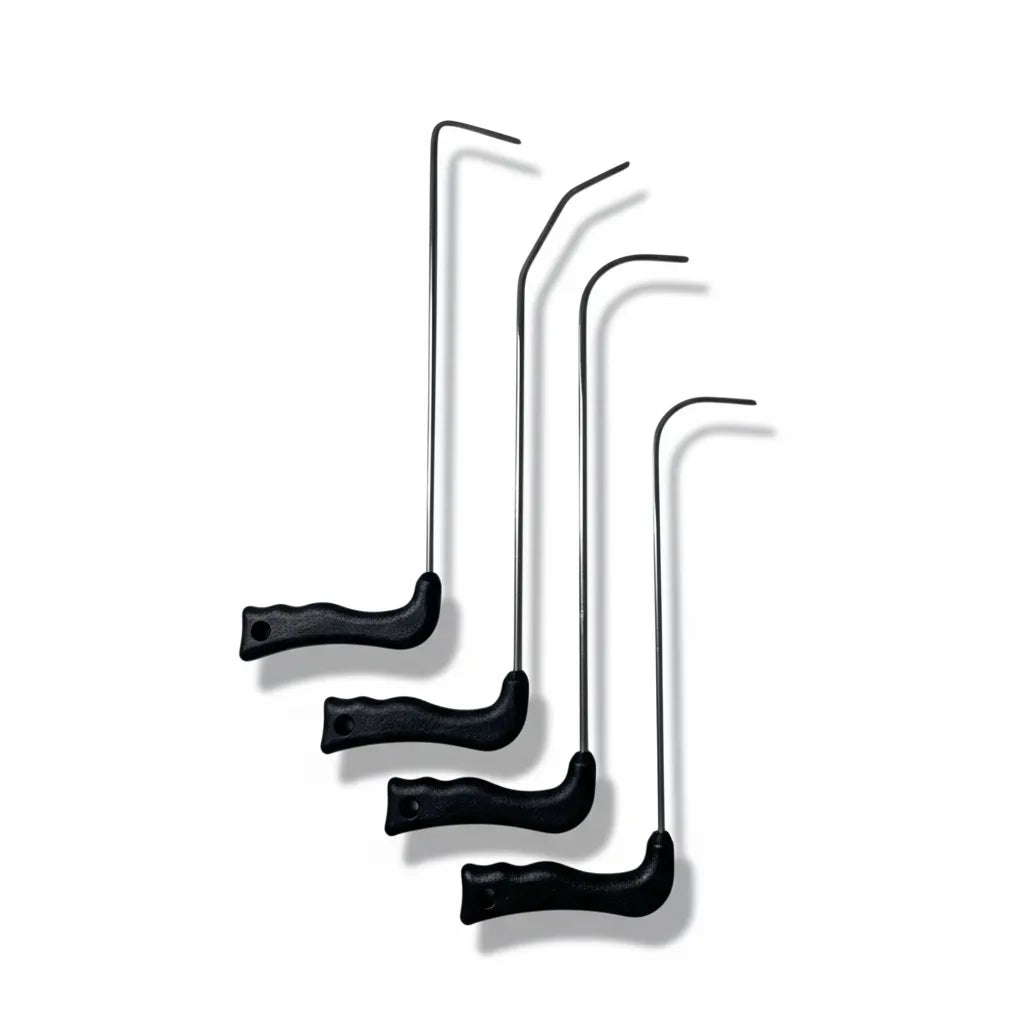 Precision tips included in the 55-piece PDR rod set