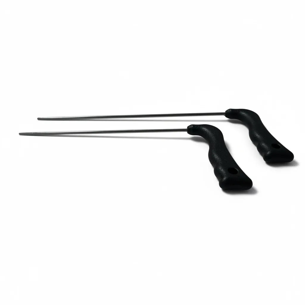 Close-up of the durable shafts on the PDR tools