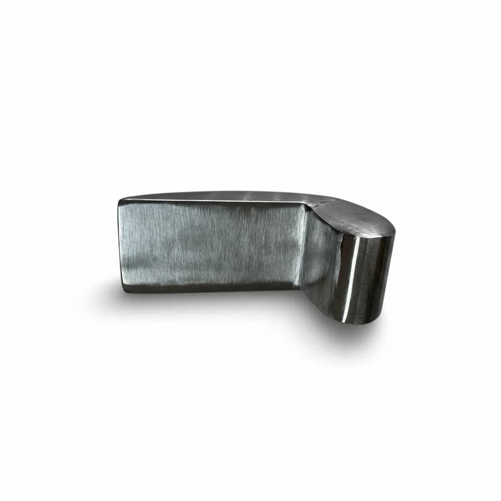 Curved steel profile of the PDR INOX comma-shaped anvil