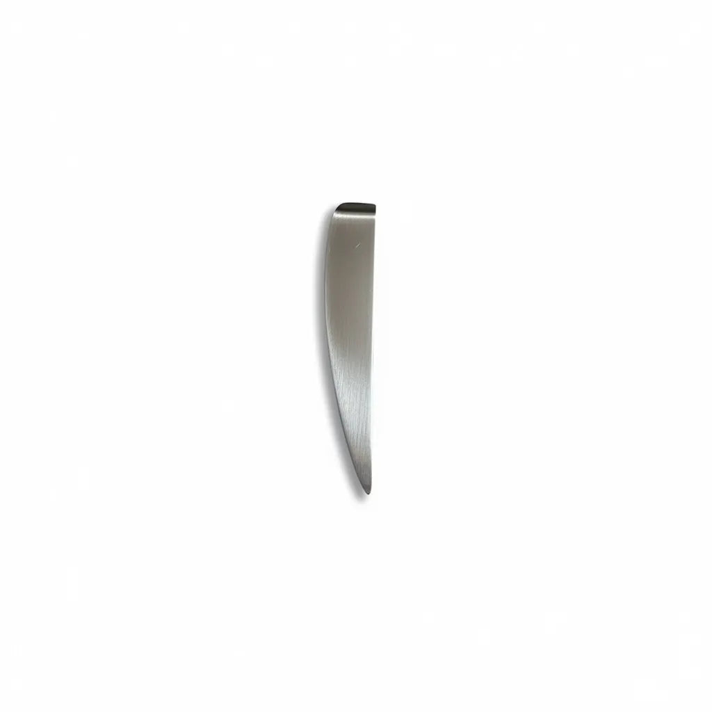 Close-up of the angled face on the wedge-shaped PDR anvil