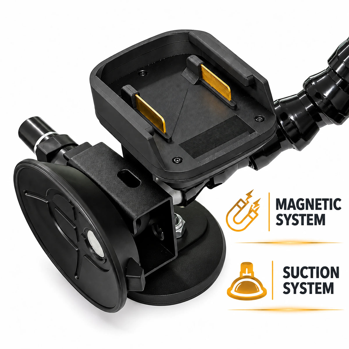Vakuum-Saugnapf und Magnethalterung der kabellosen 9-LED-PDR-Lampe