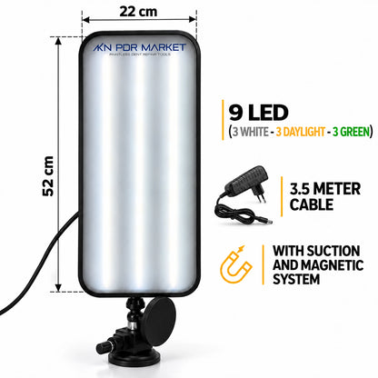 Elektrische 9-LED-PDR-Lampe im Weißlicht-Modus