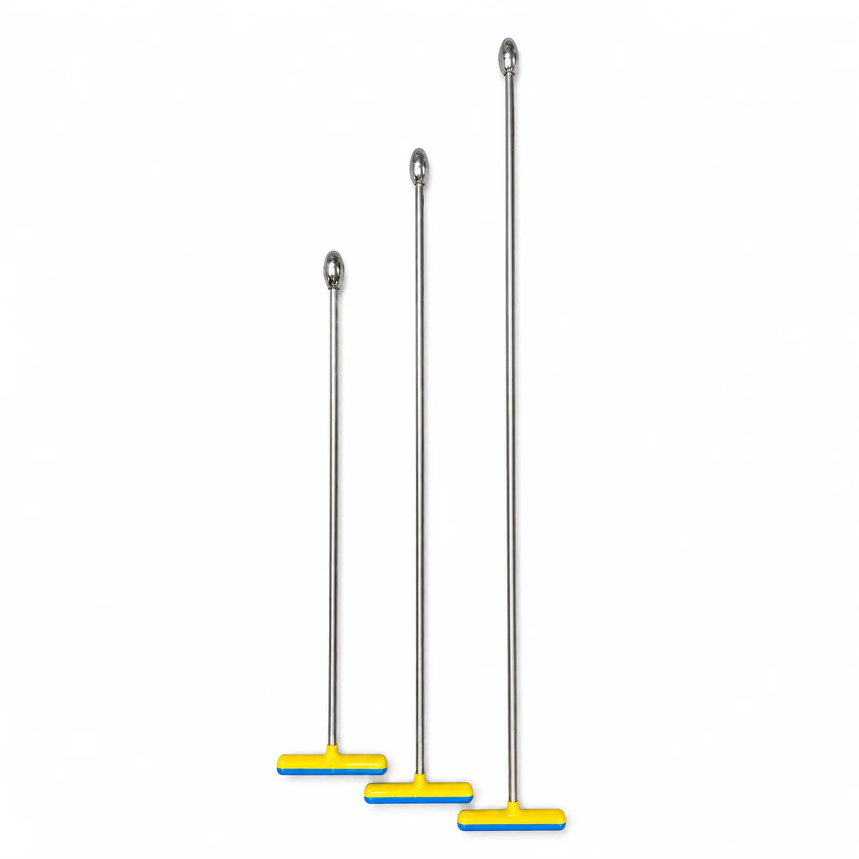 Parma Edition 3-Piece Straight Oval Spoon Head PDR Rod Set with T-Handles (10mm)