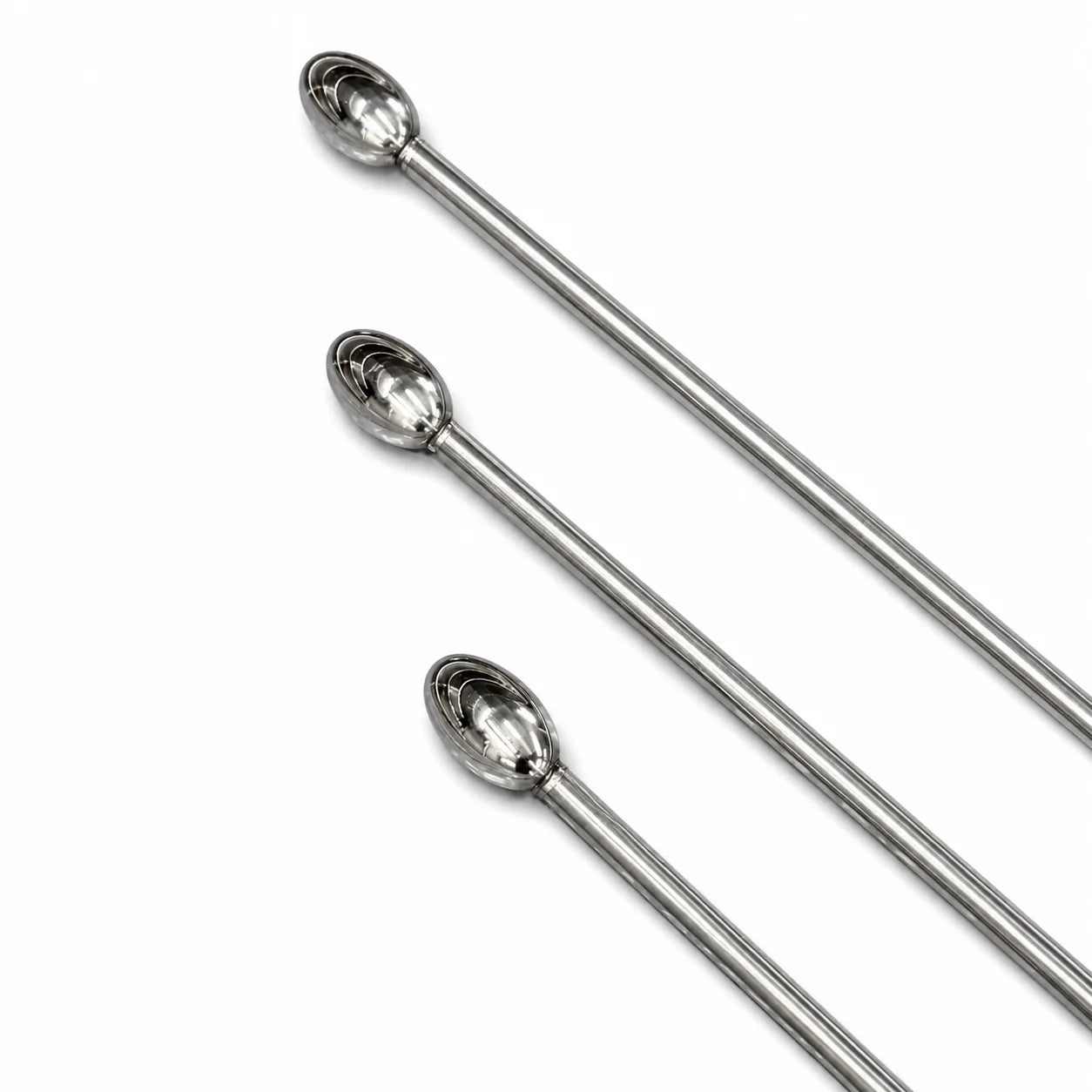 Parma Edition 3-Piece Straight Oval Spoon Head PDR Rod Set with T-Handles (10mm)