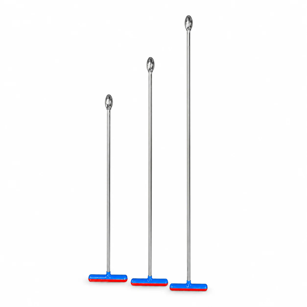 Pisa Edition 3-Piece Double-Bend Oval Spoon Head PDR Rod Set with T-Handles (10mm)