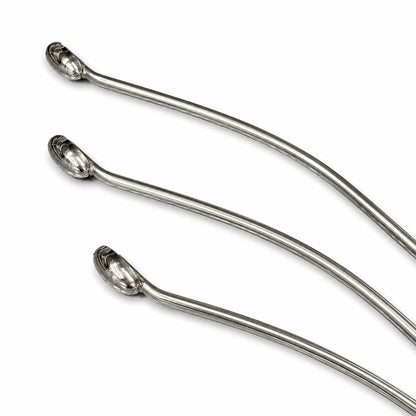 Savona Edition 3-Piece 155° Curved Oval Spoon Head PDR Rod Set with T-Handles (10mm)