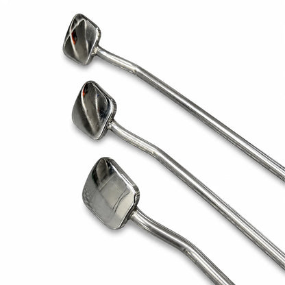 Mantova Edition 3-Piece Double-Bend Tapered Square Head PDR Rod Set with T-Handles (10mm)