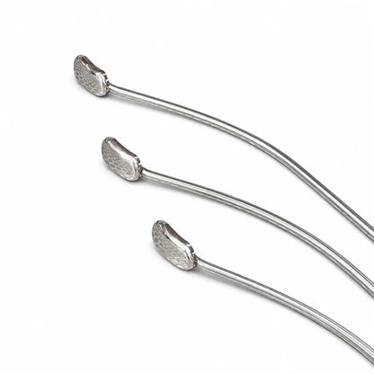 Salerno Edition 3-Piece 155° Curved Vertical Wide Oval Head PDR Rod Set with T-Handles (10mm)