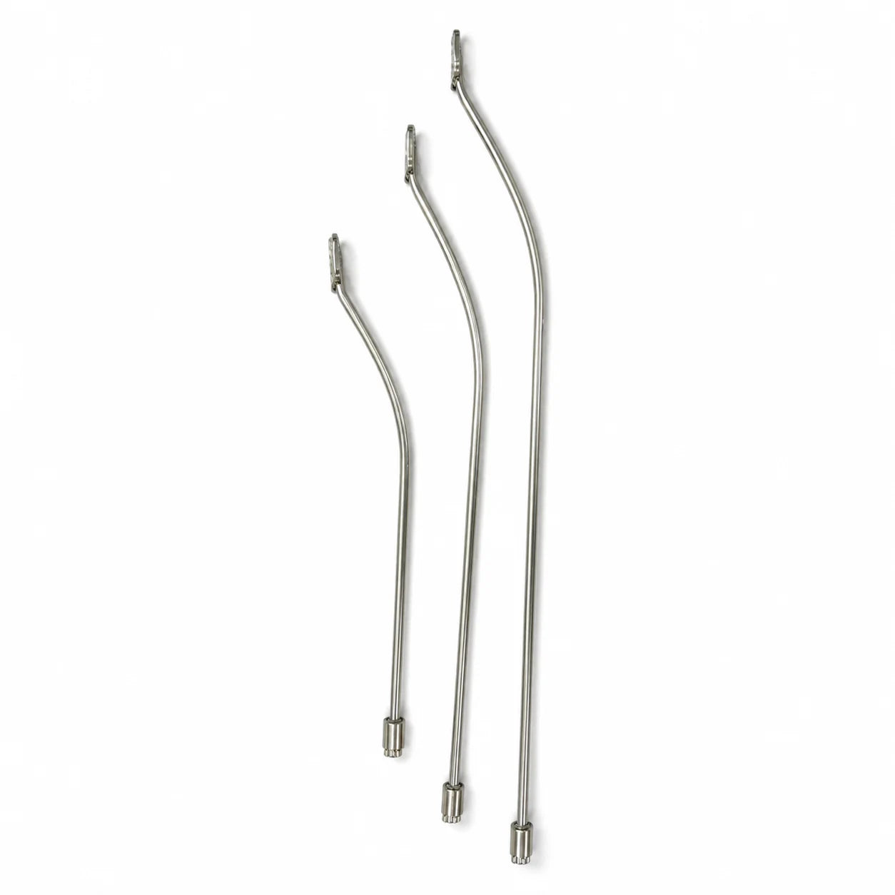 Como Edition 3-Piece 155° Curved Textured Square Head PDR Rod Set (10mm)