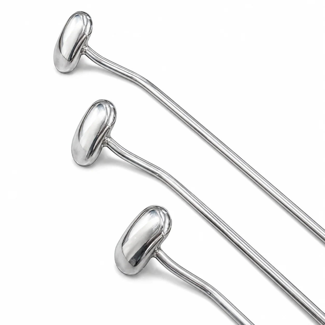 Modena Edition 3-Piece Double-Bend Wide Oval Head PDR Rod Set with T-Handles (10mm)