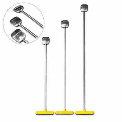 Lucca Edition 3-Piece Straight Tapered Square Head PDR Rod Set with T-Handles (10mm)