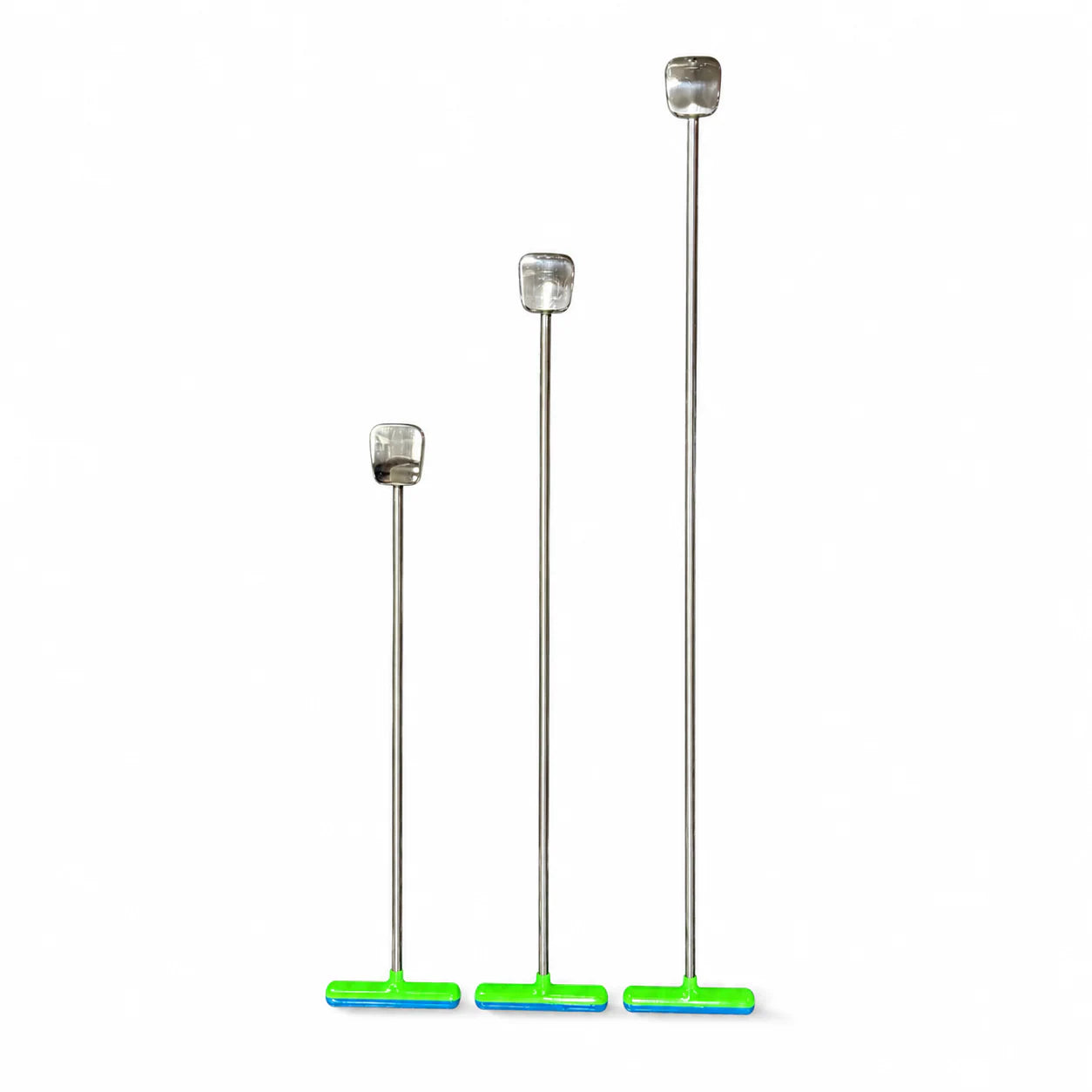 Monza Edition 3-Piece 155° Curved Textured Square Head PDR Rod Set with T-Handles (10mm)