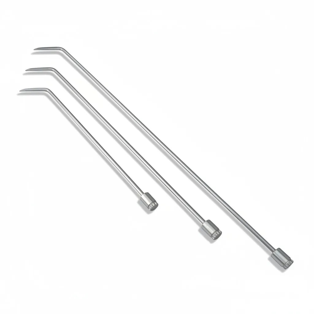 10mm single-curve rods with precision sharp tips for PDR