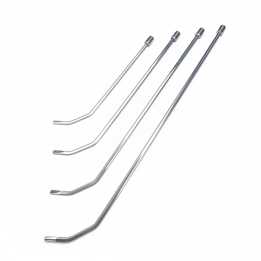 Progressive 8-12mm rods with polished round tips for PDR