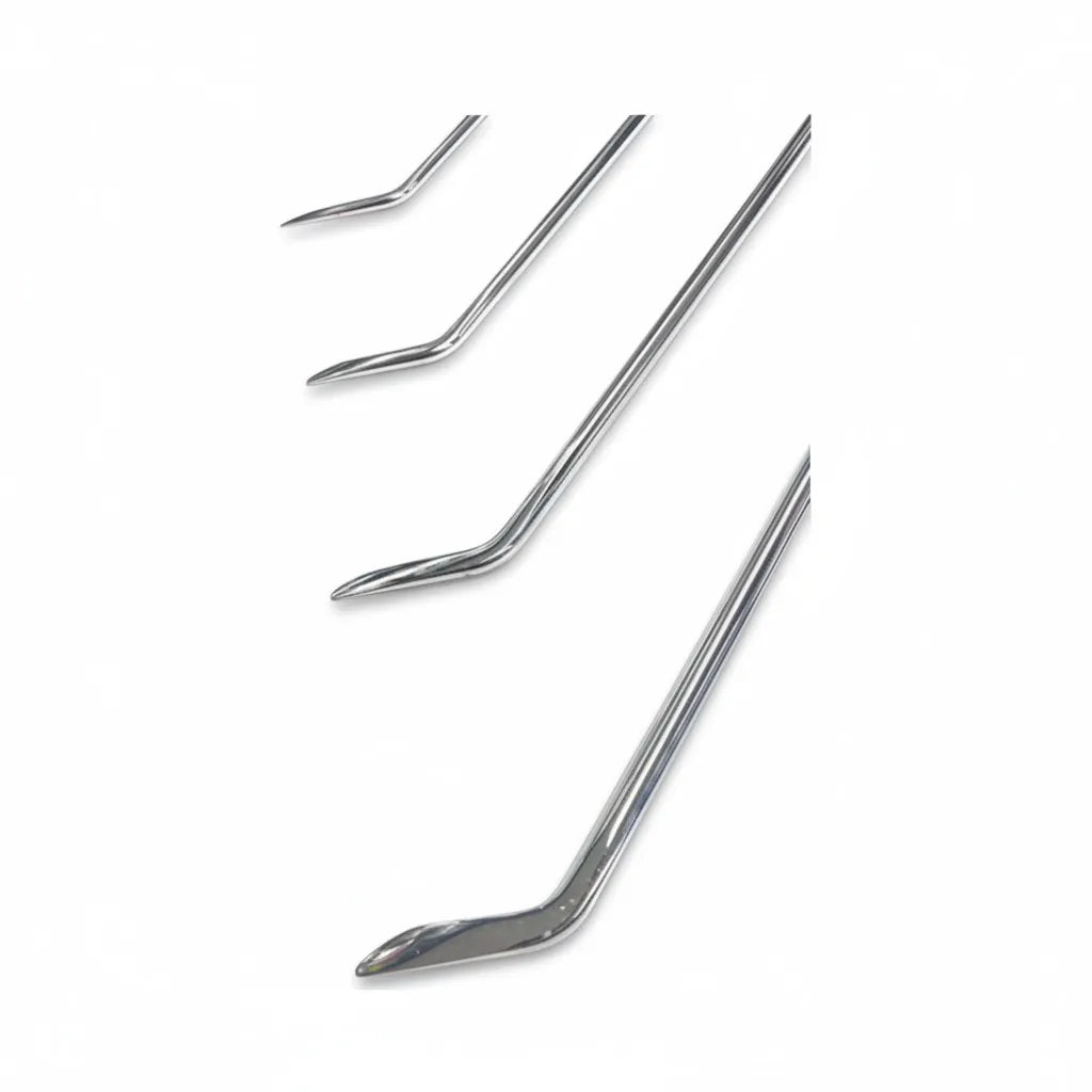 Progressive 6-12mm steel rods with paint-safe round tips
