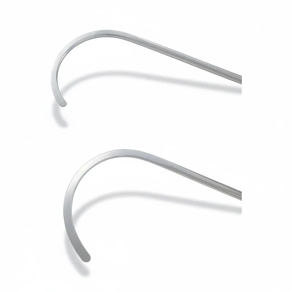 Specialized hook curves for bypassing internal panel braces
