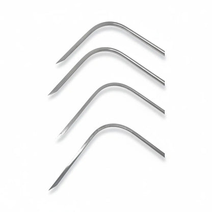 Close-up of the round tips for smooth pushes on Ronda rods