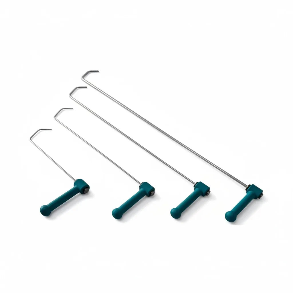 Close-up of the four progressive sizes in the Tartu set