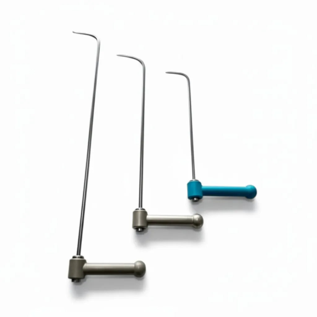 Close-up of the paint-safe round tips on Trieste series rods