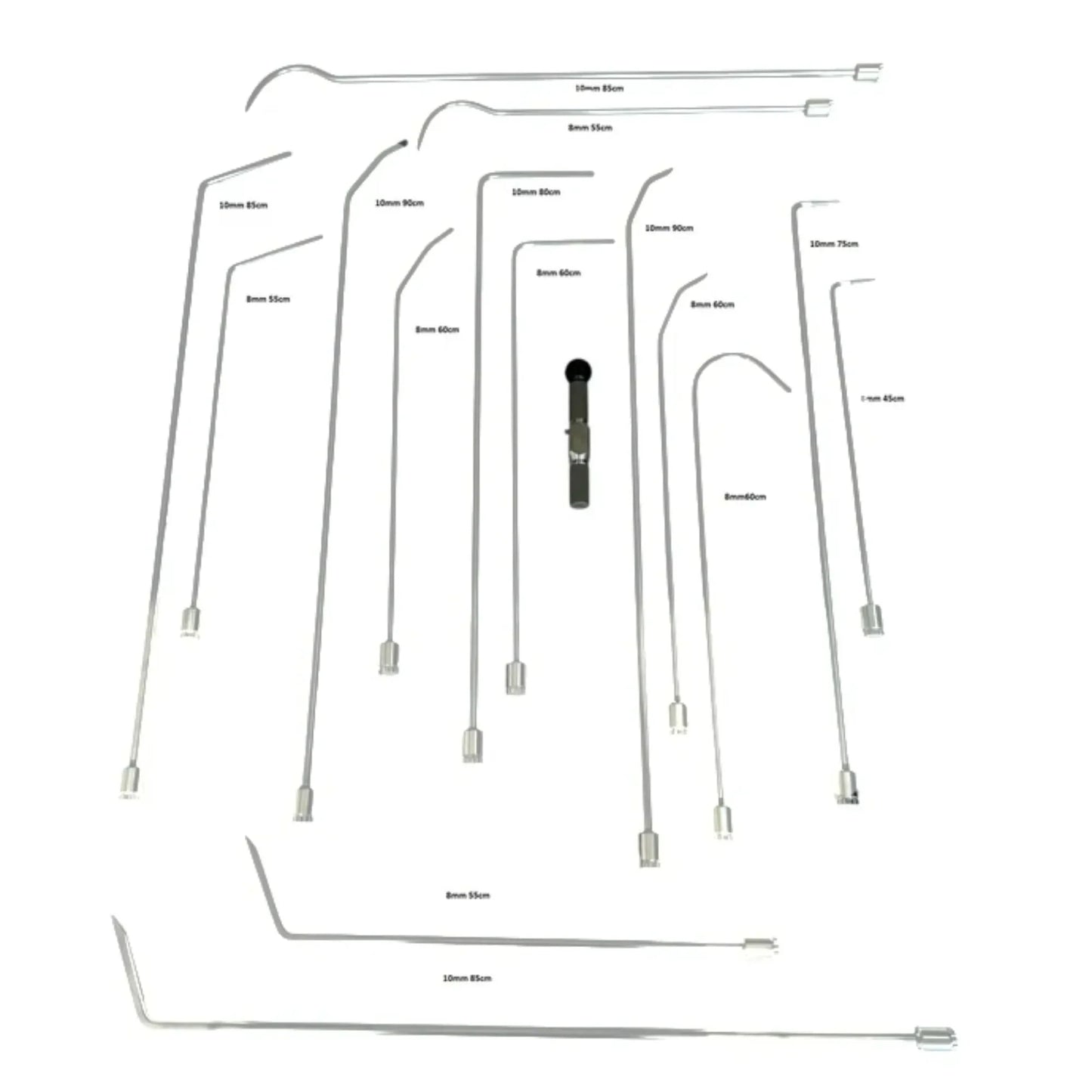 High-grade steel shafts on the 360-rotating PDR tools