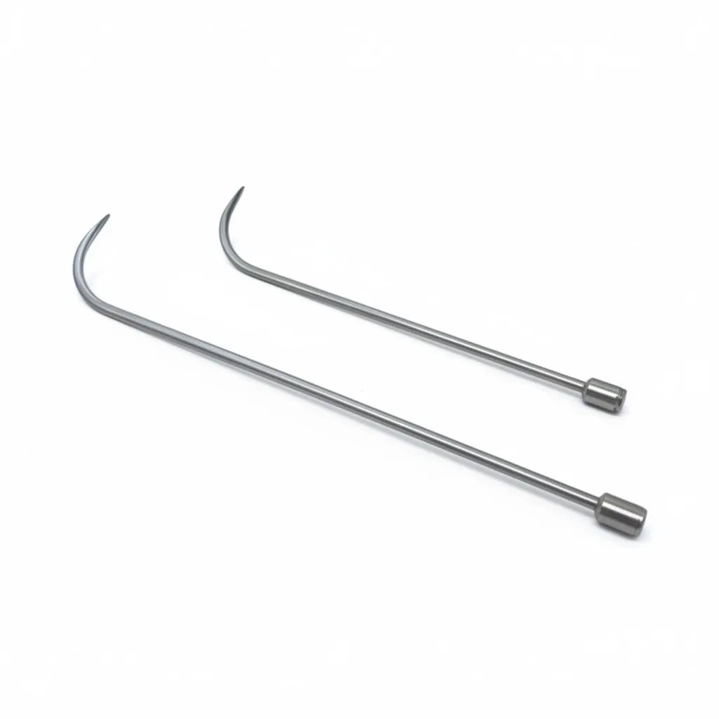 Close-up of the reverse sharp tips on Ilgaz Edition PDR rods