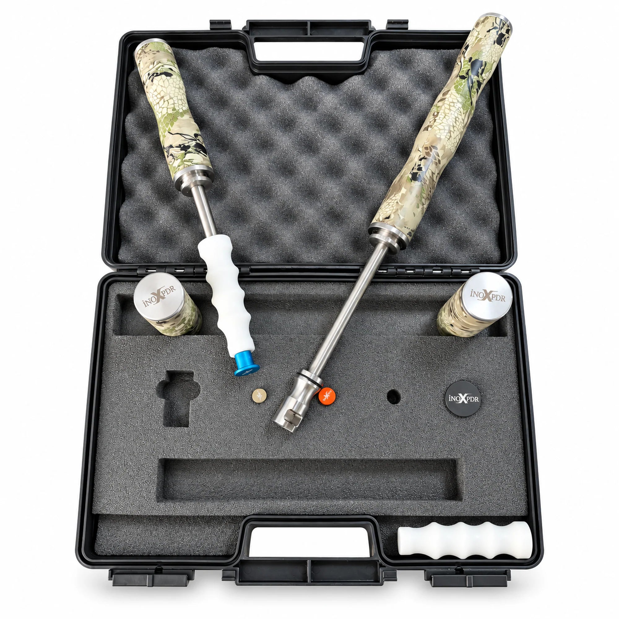Scorpion Duo push-spring slide hammer set with short and long models
