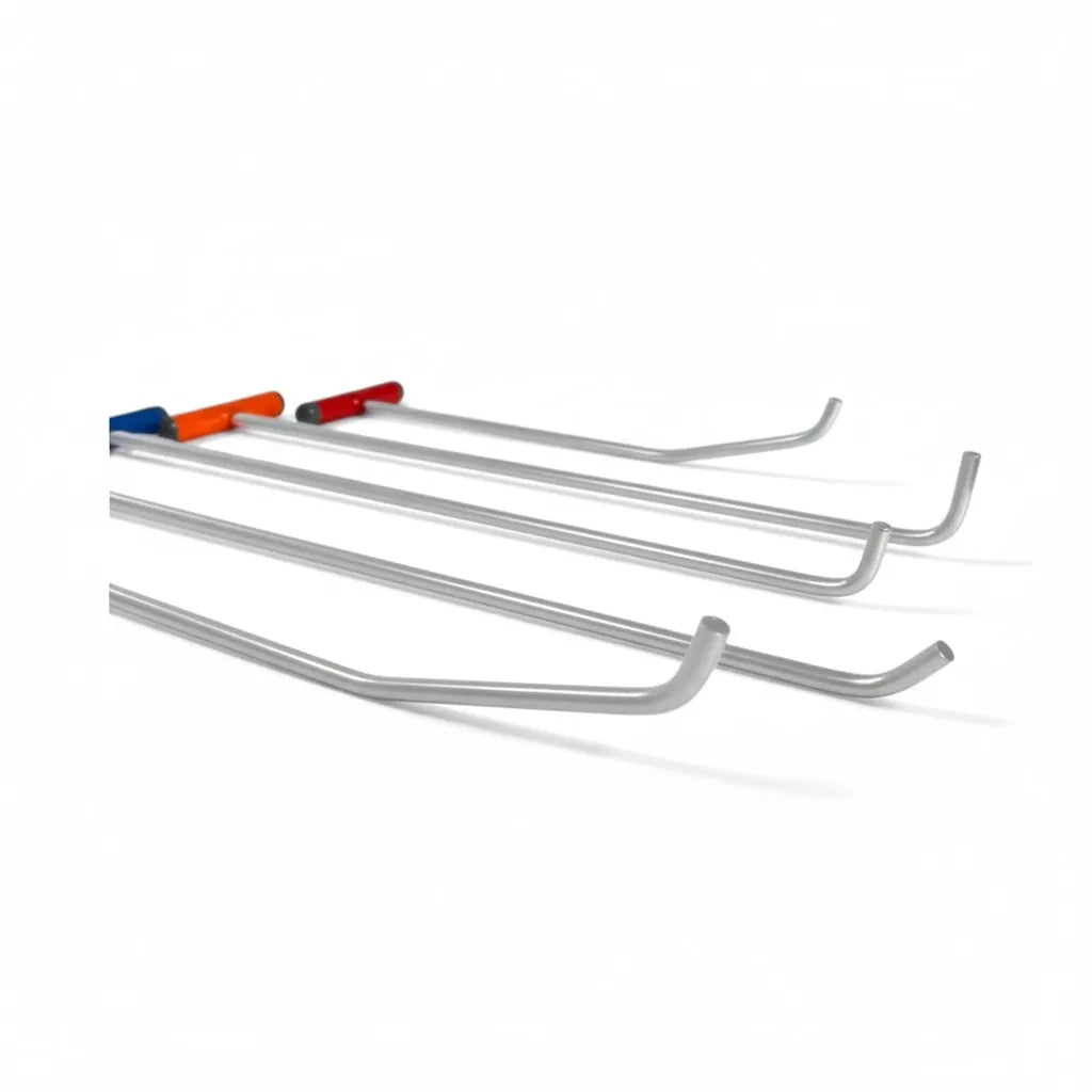Full 5-piece layout of the Orvanta interchangeable rod set