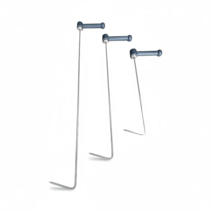 Close-up of the round tips for safe dent pushes on Luoyang rods