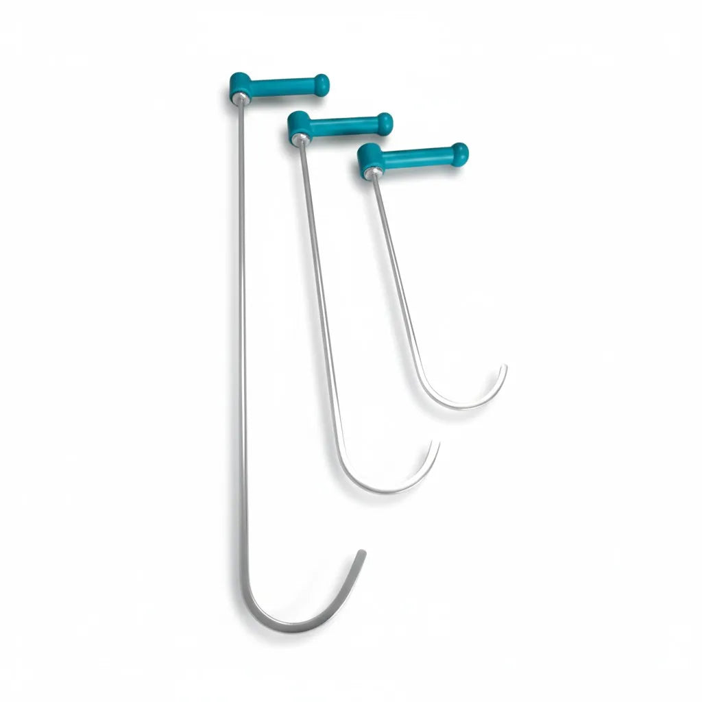 Close-up of the long-reach curves on Vilnius deep access rods
