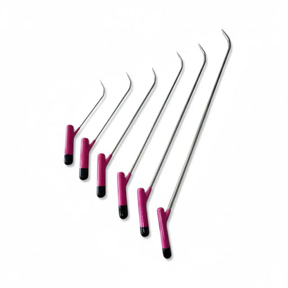 Cadiz Edition 6-piece angled handle PDR rod set by PDR INOX