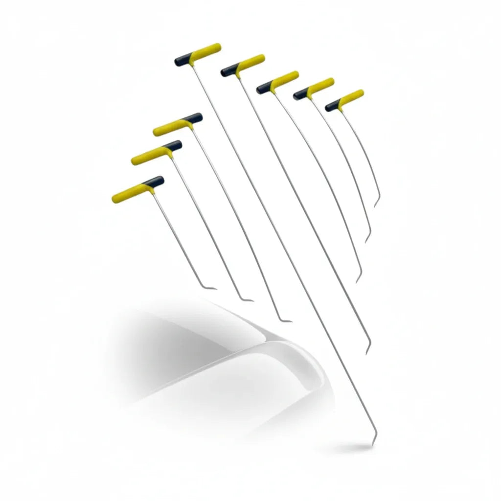 Close-up of the sharp tips on the Duzce Edition PDR rods