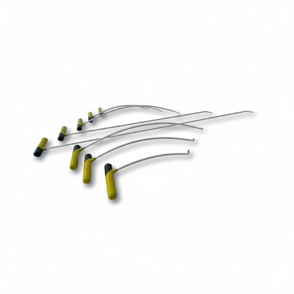PDR INOX left and right single bend rods for versatile access