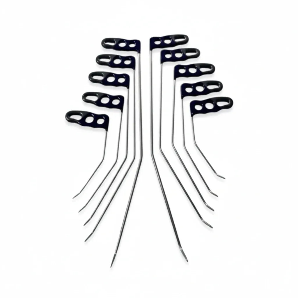 Kyoto Edition 10-piece double-curved PDR rod set by PDR INOX